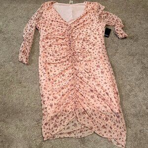 NWT Torrid Festi Floral Print Mesh Dress